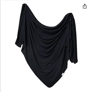 Copper pearl SUPER SOFT swaddle, hat and car seat canopy. Excellent cond. black